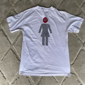 Girl skateboard White Graphic T-Shirt checkers rare